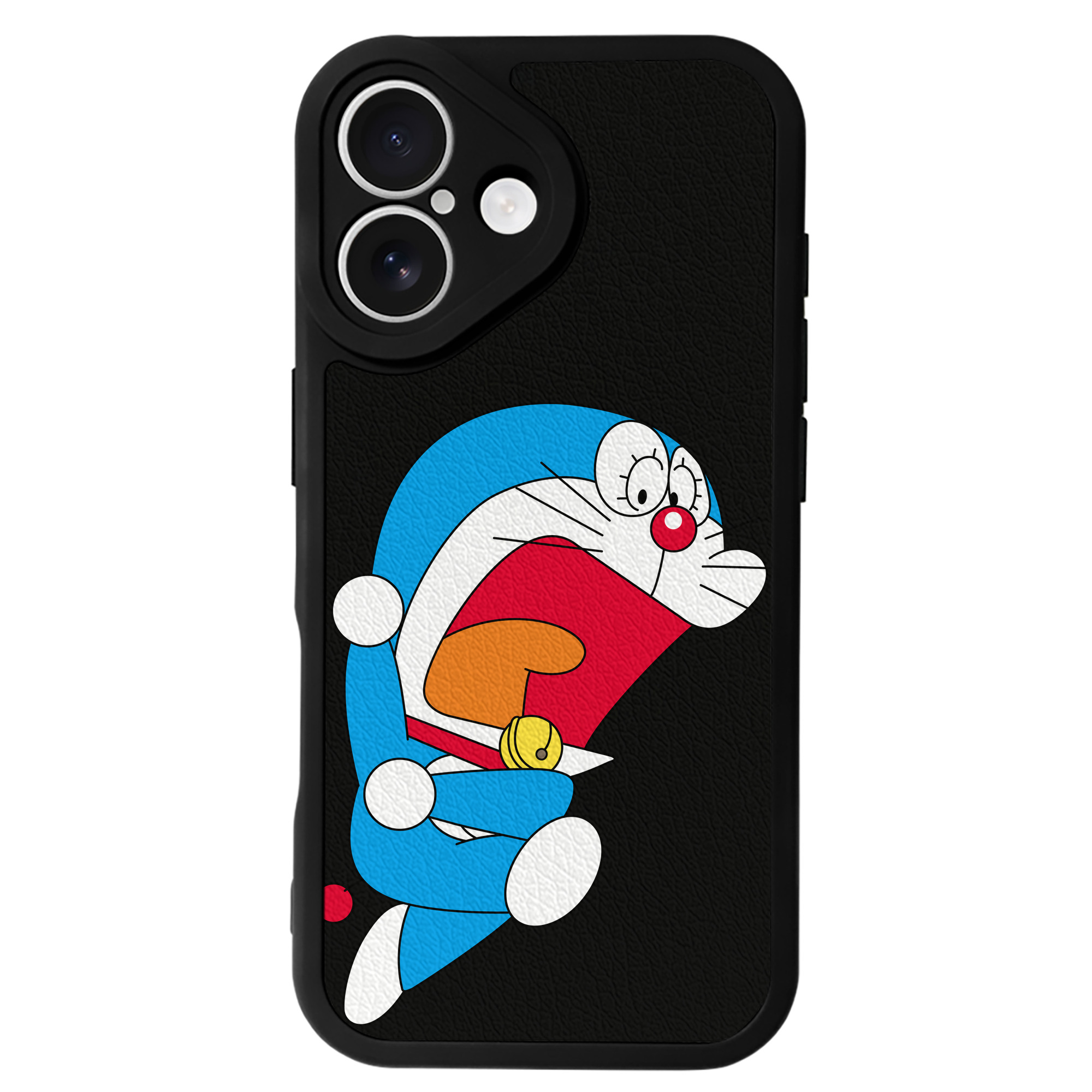（画像用） ドラえもん Doraemon 【iPhone 16シリーズ対応】シリコンスマホケース（レザー調） 材質：シリコン